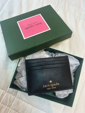NWT Kate Spade “Madison” Black Saffiano Leather Wallet Insert